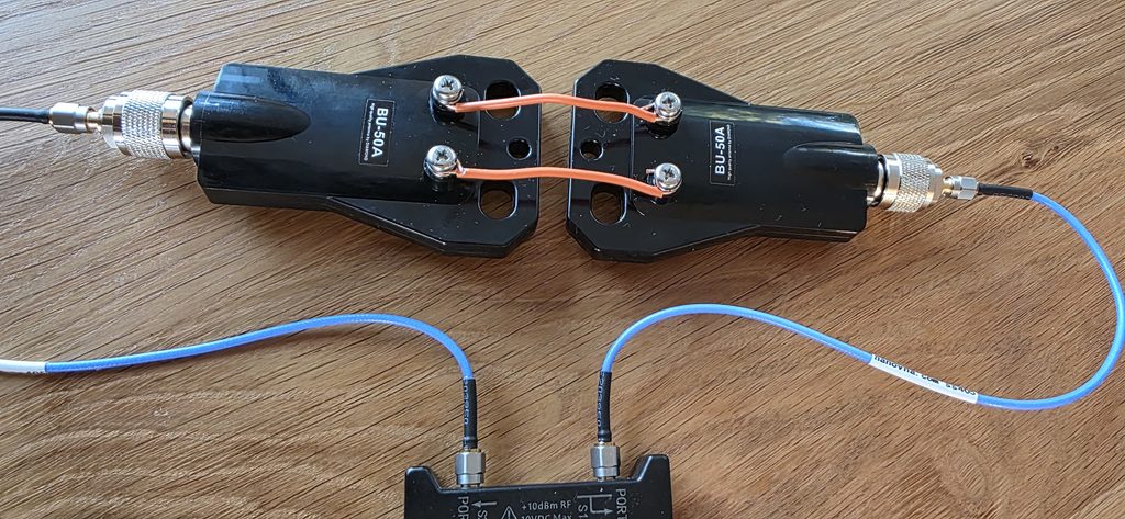 Testing on the bench BALUN BU50A Diamond 1 to 30Mhz